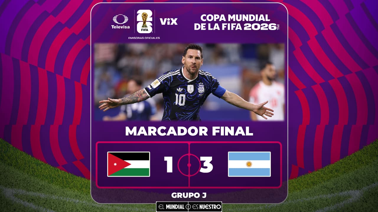Resumen | Argentina vence a Jordania con autoridad y el sello de Messi