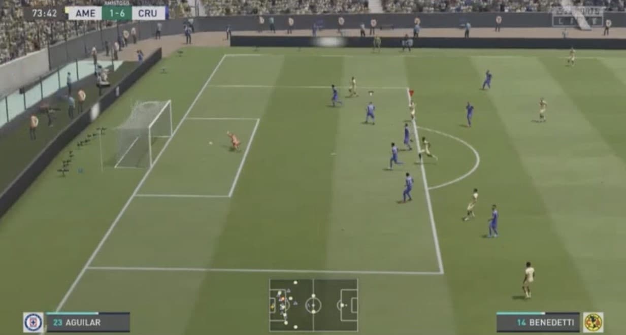 Santiago Giménez y la Máquina fueron los encargados de darle un baile y una goleada a las Águilas de Nicolás Benedetti.