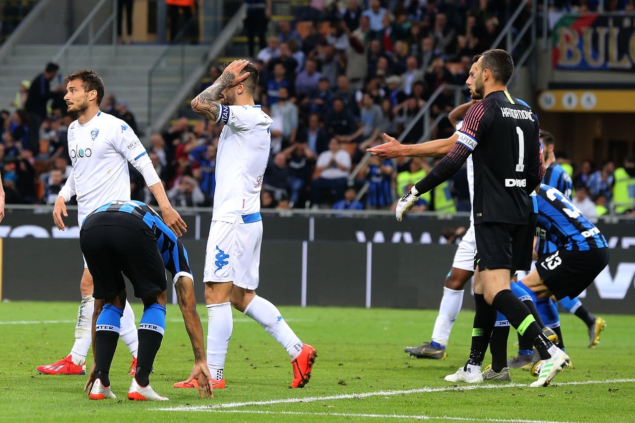 Al final de la jornada y con su derrota 2-1 ante Inter, Empoli descendió a la Serie B junto a Frosinone y Chievo Verona.