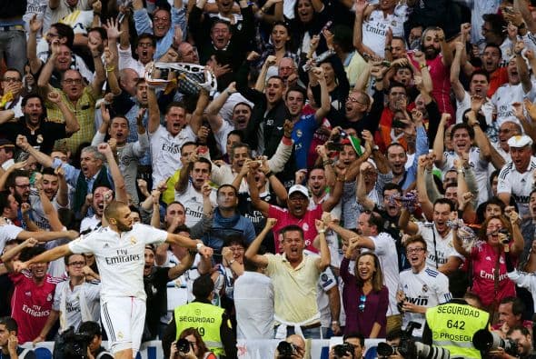 Benzema, abucheado en otras épocas, fue ovacionado por el gol y cuando fue sustituido.