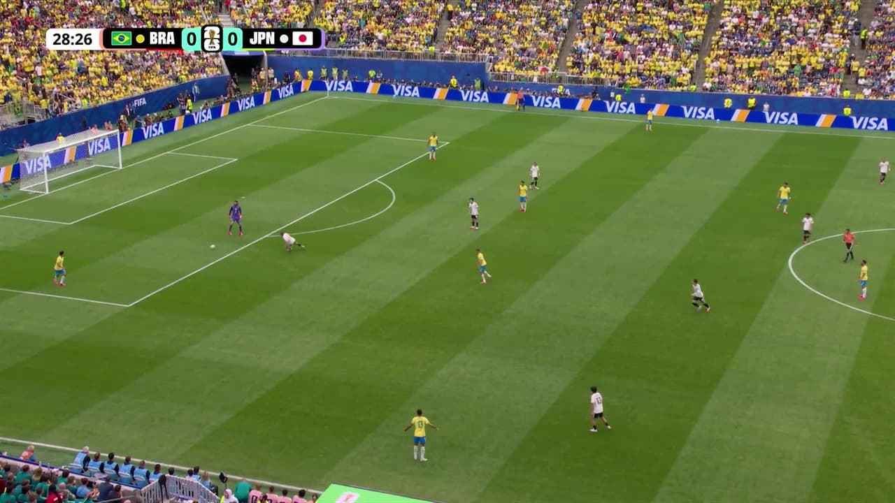 ¡GOL!  anota para Japón. Kaishu Sano