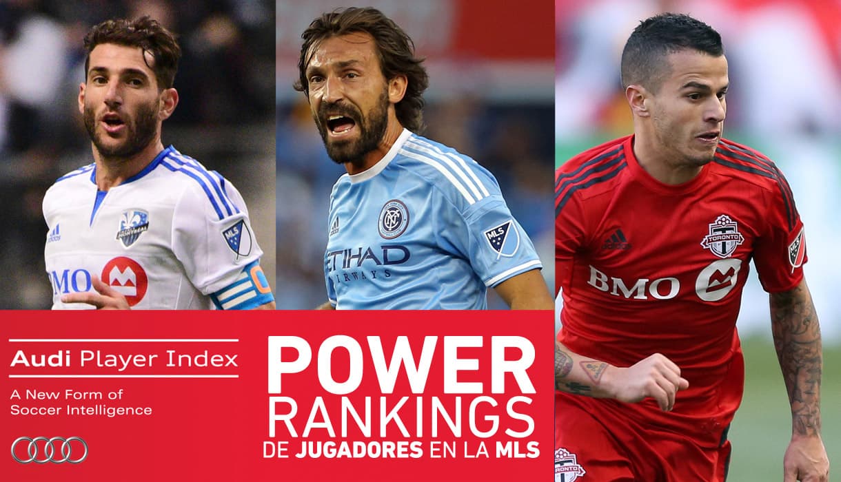 Los Power Rankings de jugadores en la MLS se establecen gracias al Audi Player Index, que recopila información de todos los jugadores de la liga, en hasta 86 categorías. Más de 2000 situaciones de juego son analizadas y convertidas en información en tiempo real. A continuación te presentamos el TOP 15.