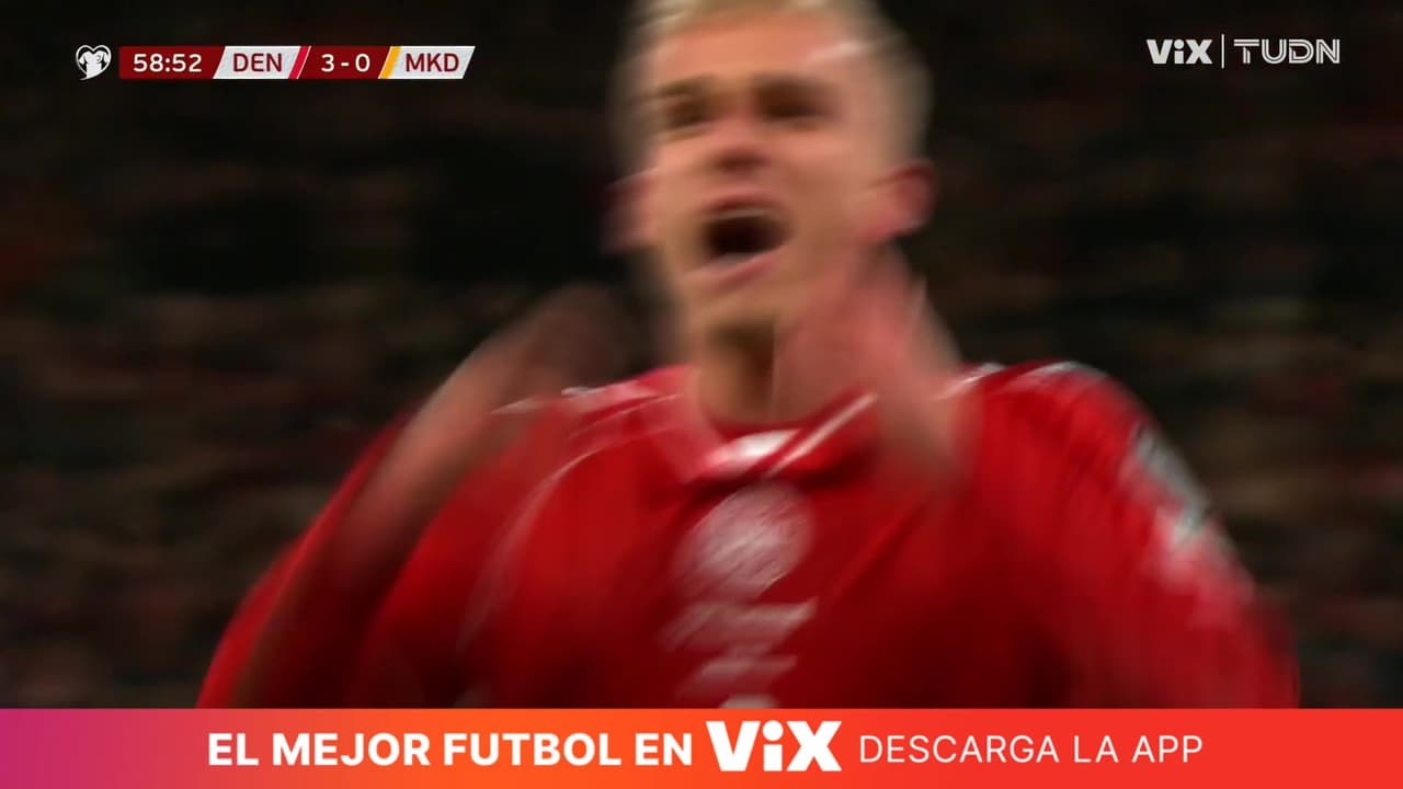 Gol del Dinamarca, Gol de Gustav Isaksen, Dinamarca vs. Macedonia, 3-0