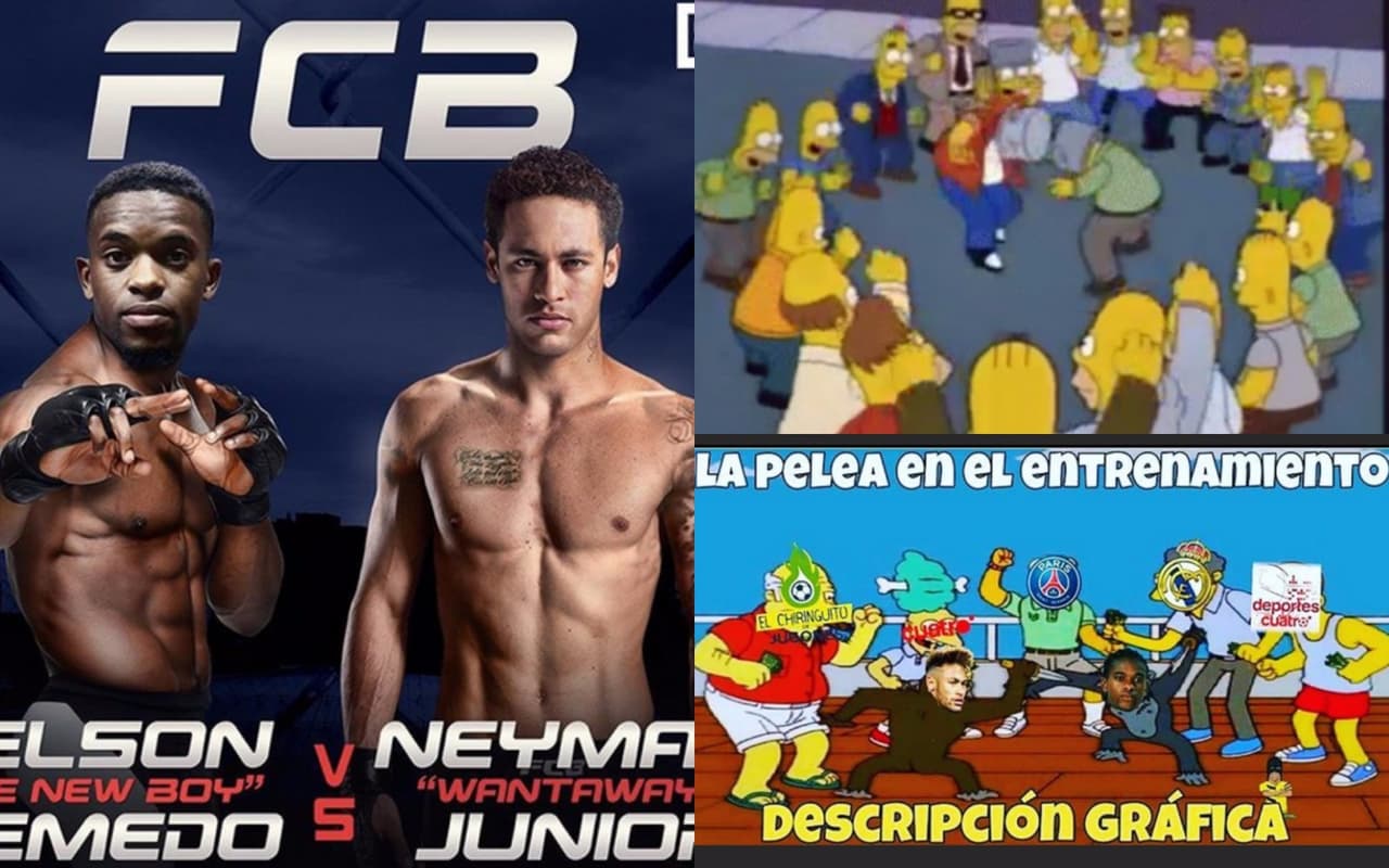 La pelea entre Neymar y Nélson Semedo durante un entrenamiento del Barcelona en Estados Unidos ha provocado al reacción de los usuarios en las redes sociales, que se burlan del jugador por su relación con el defensa portugués en medio la novela por su posible traspaso al PSG.