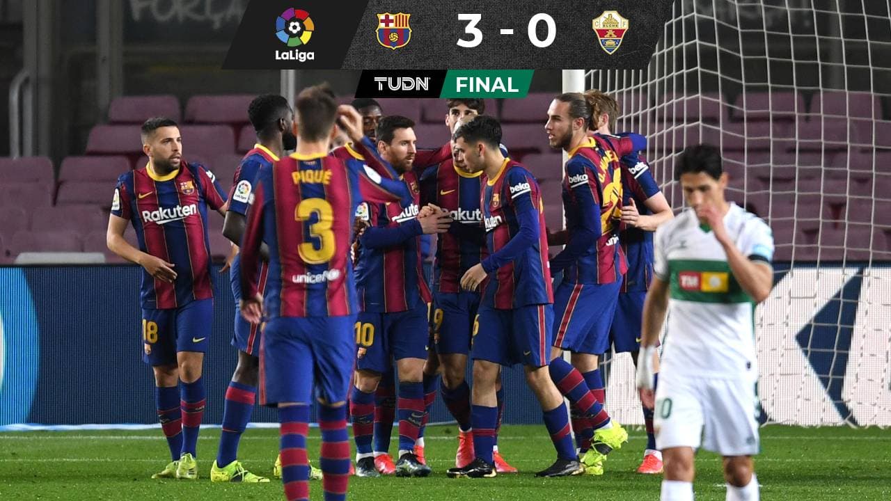 Espectacular doblete de Lionel Messi para goleada de Barcelona