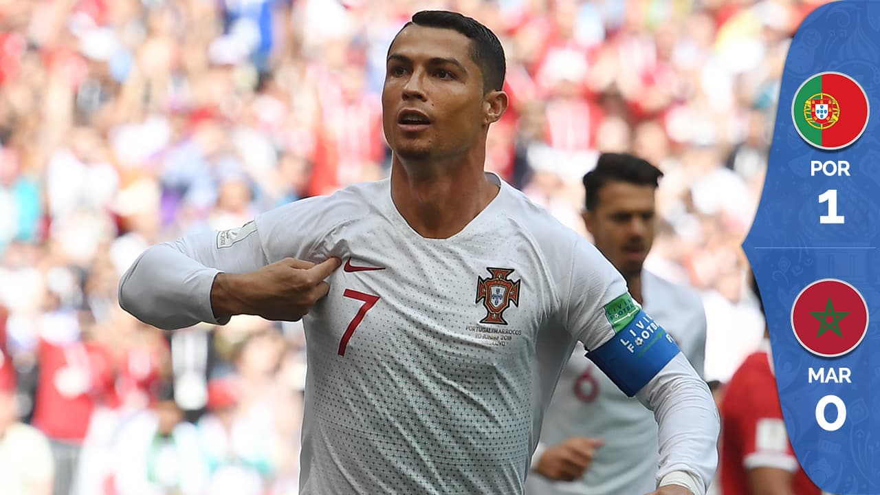 Cristiano Ronaldo volvió a ser la guía de Portugal en el polémico triunfo ante Marruecos