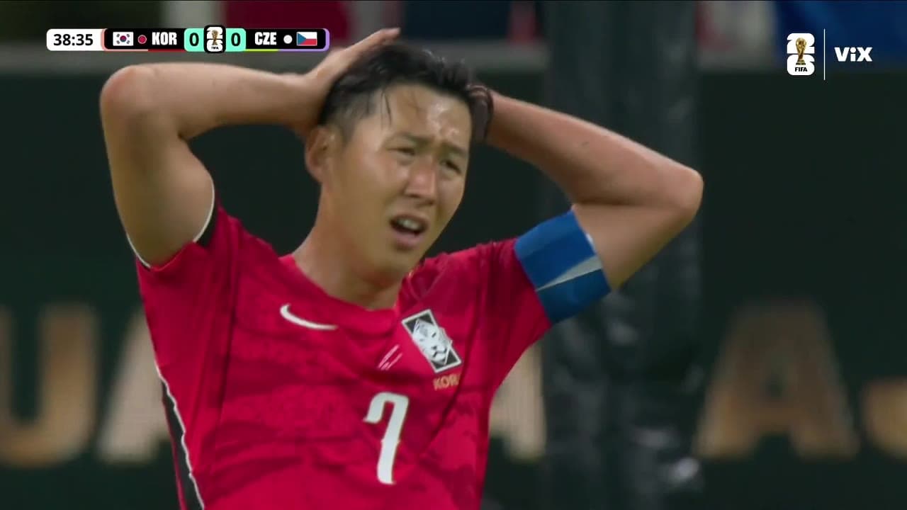 ¡Heung-Min Son se queda a nada de hacerle un golazo a Chequia en Guadalajara!