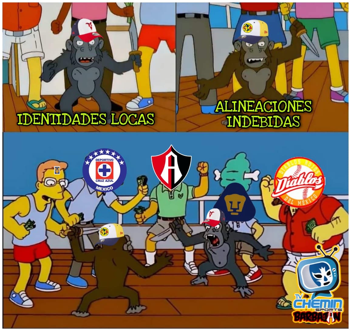 América golea al Guadalajara, los Tigres caen ante Mazatlán y Cruz Azul venció a los Rayados durante esta Jornada 11 y los memes tunden con todo a los equipos.