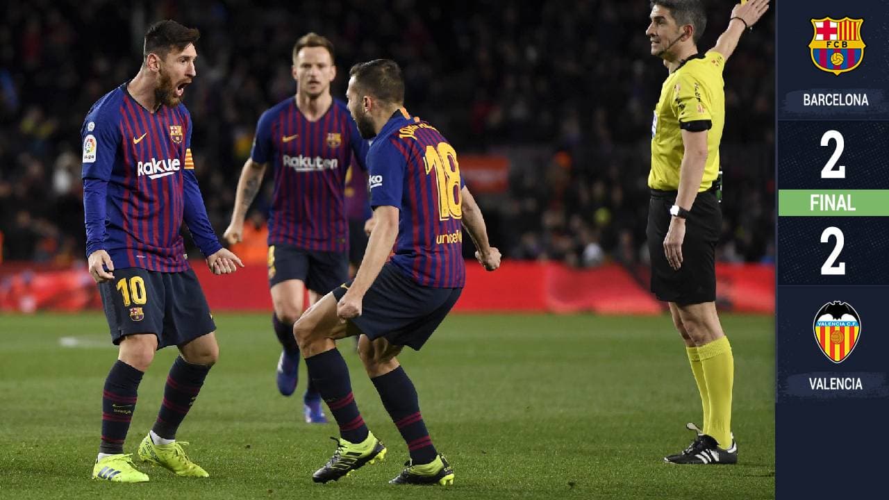 Messi, una obra de arte y el empate del Barcelona frente a Valencia