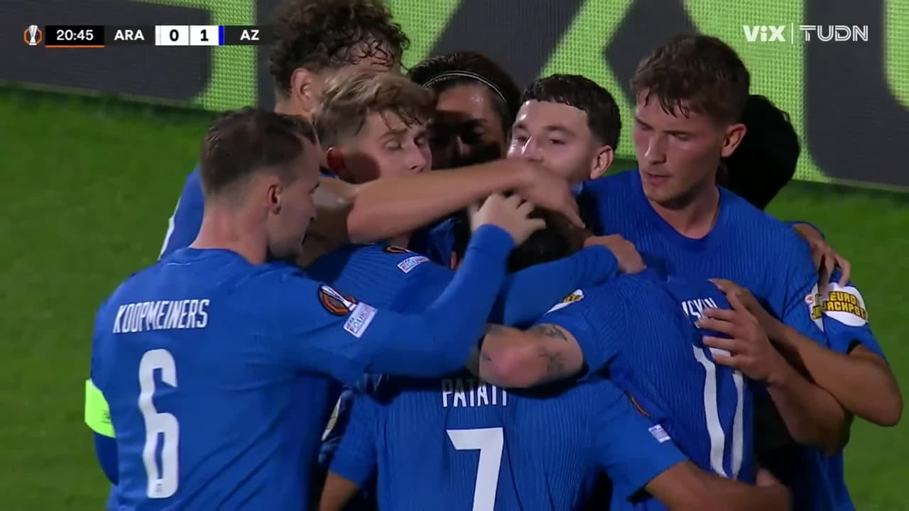 ¡Gol de Valdemar Andreasen! AZ abre el marcador en Armenia