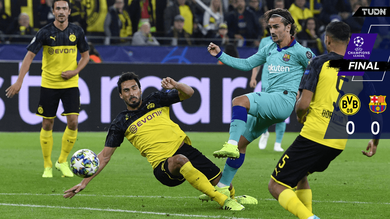 Borussia Dortmund desaprovecha y empata a cero con Barcelona