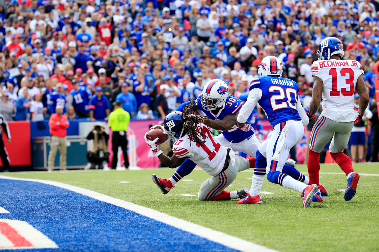 Te presentamos las mejores imágenes en el triunfo de los New York Giants por 24-10 sobre los Buffalo Bills en la semana 4 de la NFL (AP-NFL).