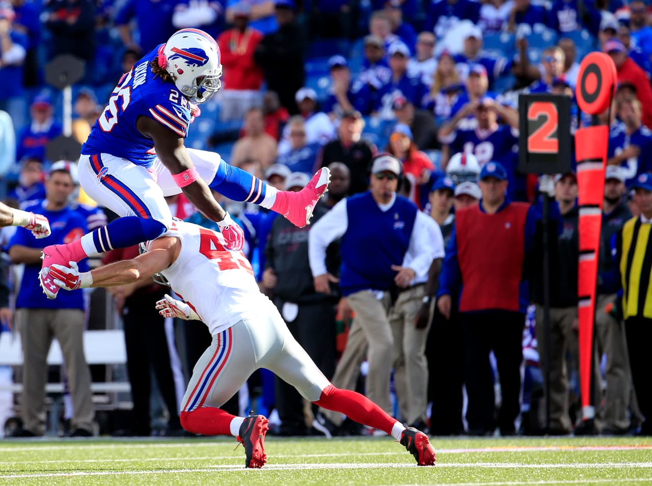 Te presentamos las mejores imágenes en el triunfo de los New York Giants por 24-10 sobre los Buffalo Bills en la semana 4 de la NFL (AP-NFL).