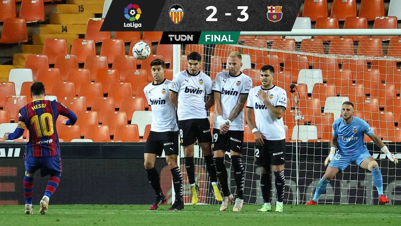 Barça frotó la lámpara y Messi remontó al Valencia