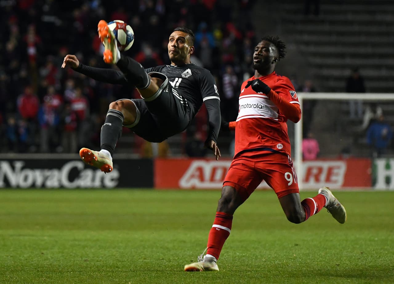 Un duelo entre Vancouver Whitecaps y Chicago Fire en la temporada regular de 2019.