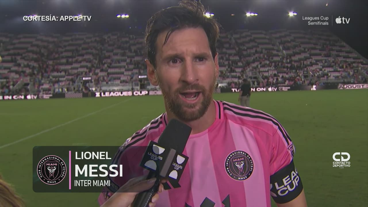 Messi admite que sintió "miedo" tras partido en Leagues Cup