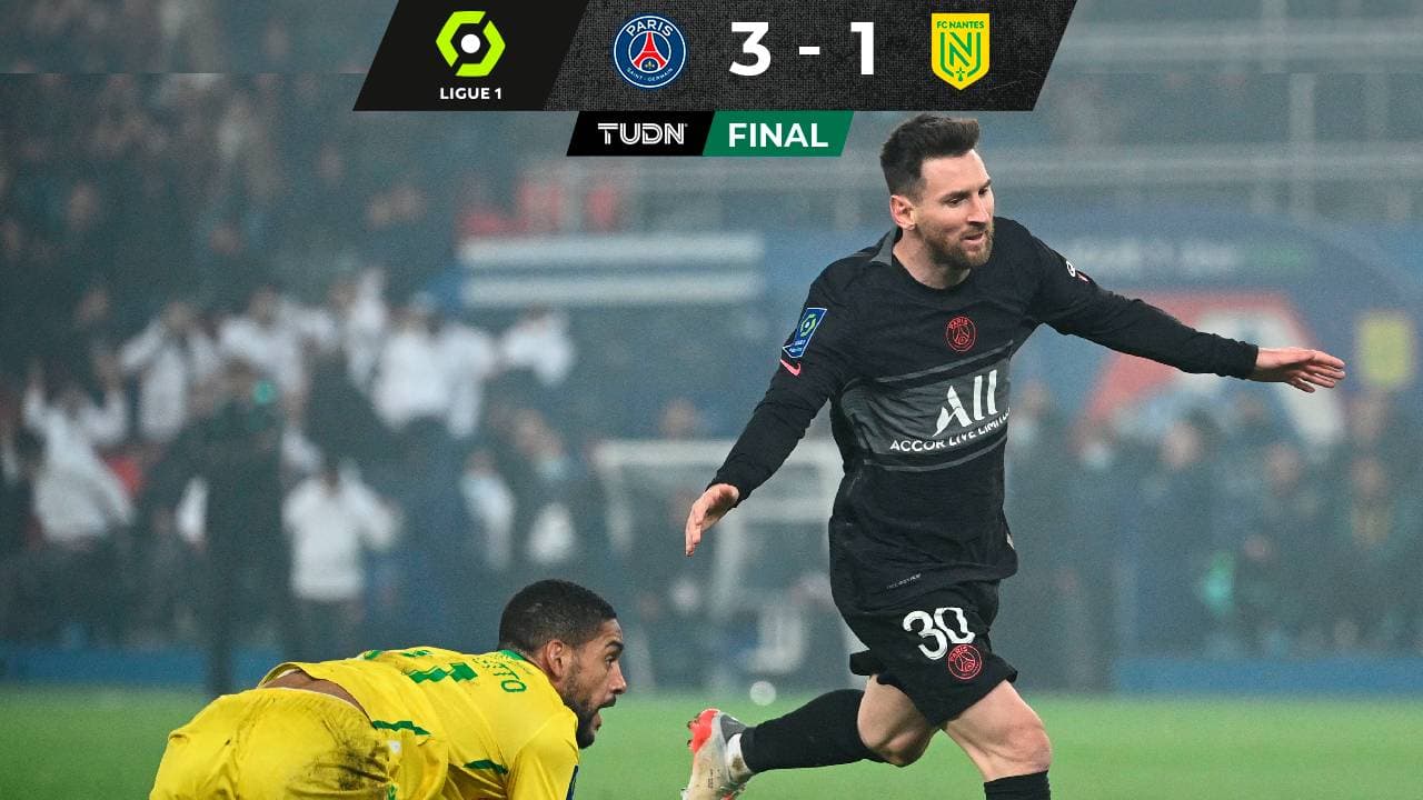 Leo Messi marca su primer gol con PSG y vencen al Nantes