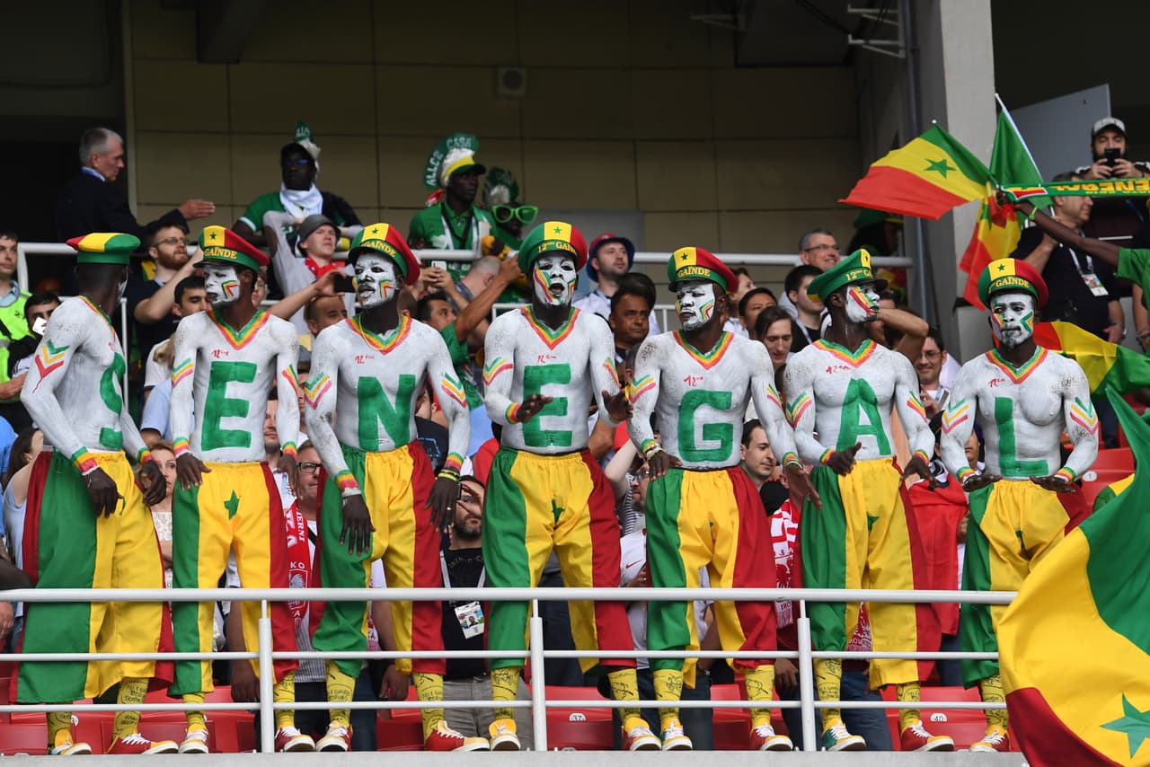 La fiesta para los seguidores de Senegal se dio luego de una victoria contra el cabeza de serie del grupo H, que junto a los japoneses los dejó en el primer lugar de su zona.