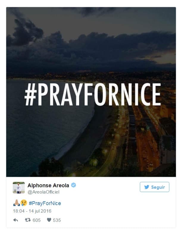 Deportistas, equipos de fútbol y asociaciones se solidarizaron con el pueblo francés tras el atentado en Niza.