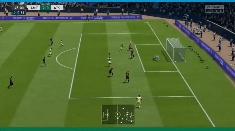 El América, a manos de Cáceres, vence por dos goles a el Atlas comandado por Acosta. Esta es la tercera victoria consecutiva de las Águilas en la eLiga MX.