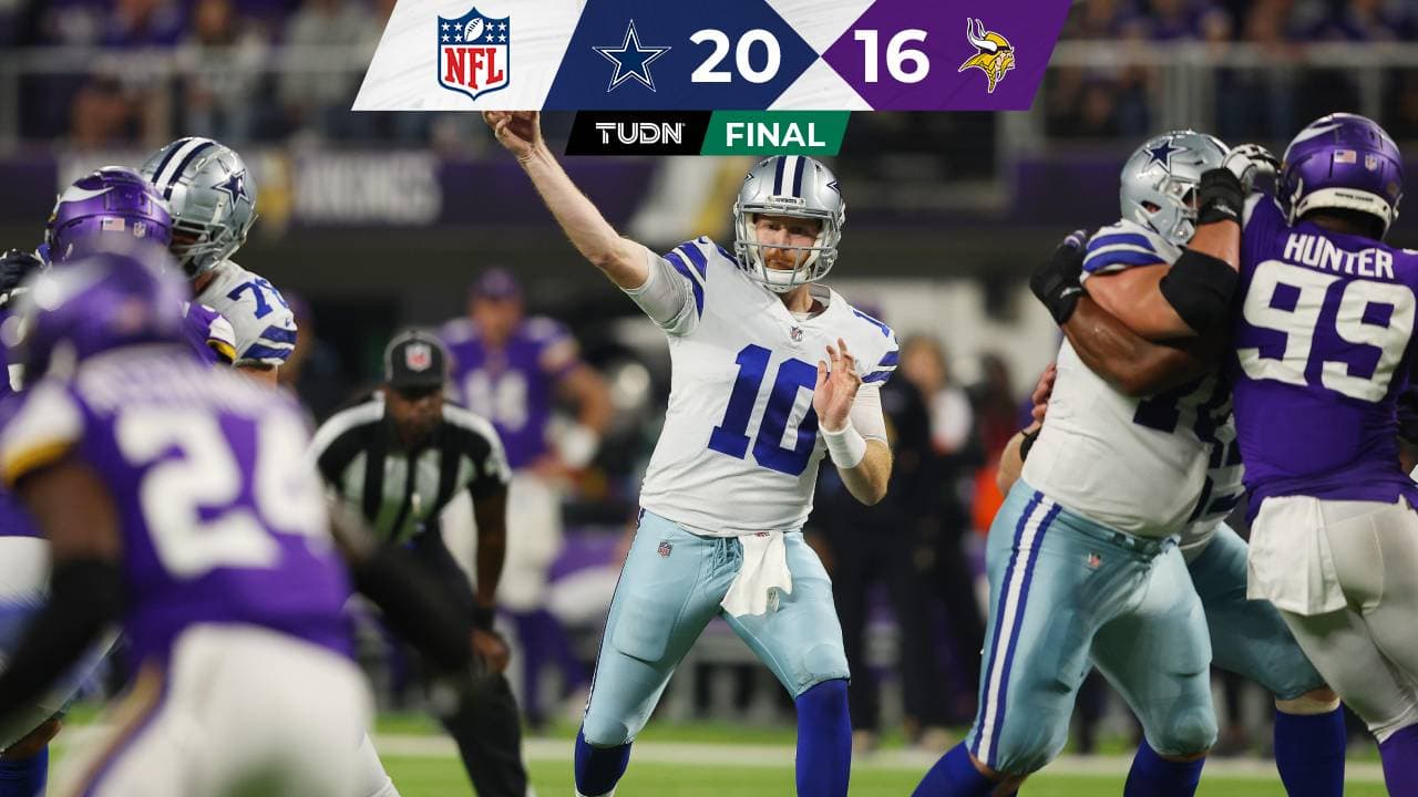 ¡Triunfo dramático! Los Cowboys remontan a los Vikings