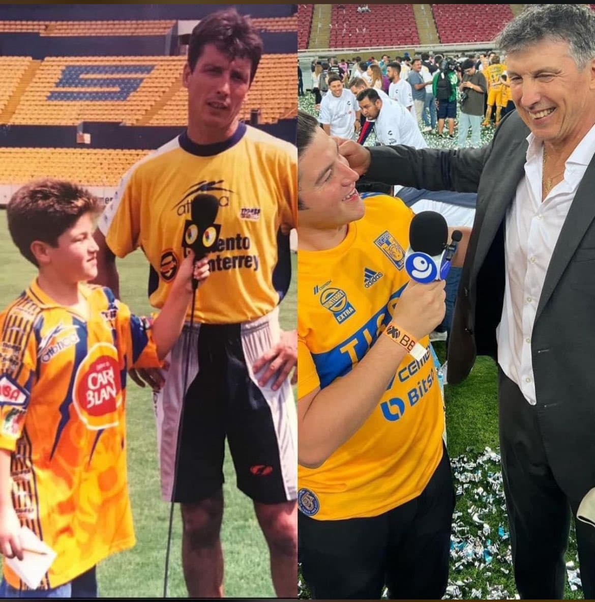 Samuel García replica foto viral con Robert Siboldi 22 años después