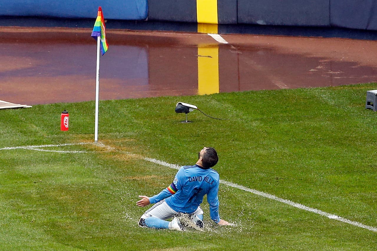David Villa superó los 50 goles en la MLS con doblete en triunfo del NYCFC