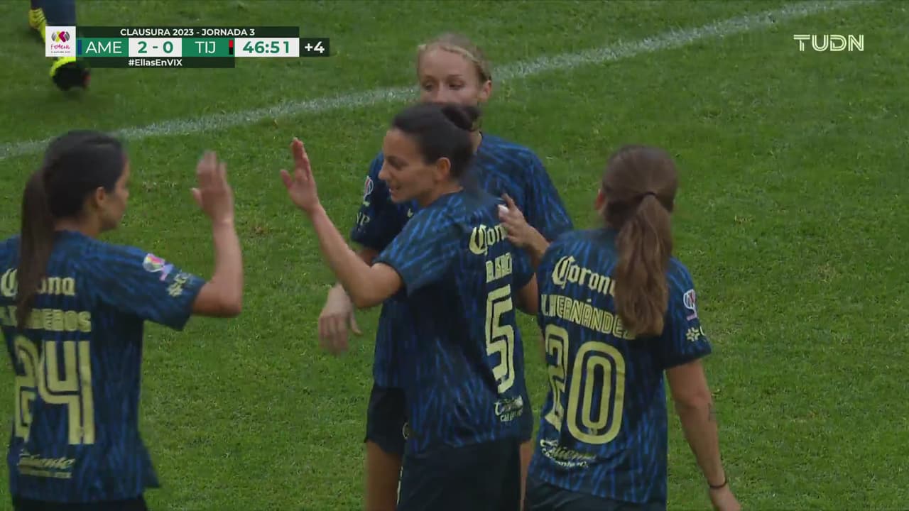 ¡Oh La lá América! Kaci le pega con furia y anota el 3-0