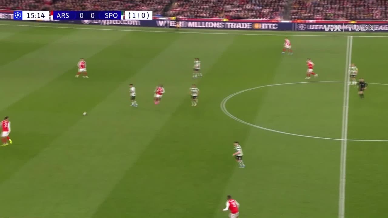 ¡Defensa imparable del Sporting! Arsenal no logra concretar sus jugadas