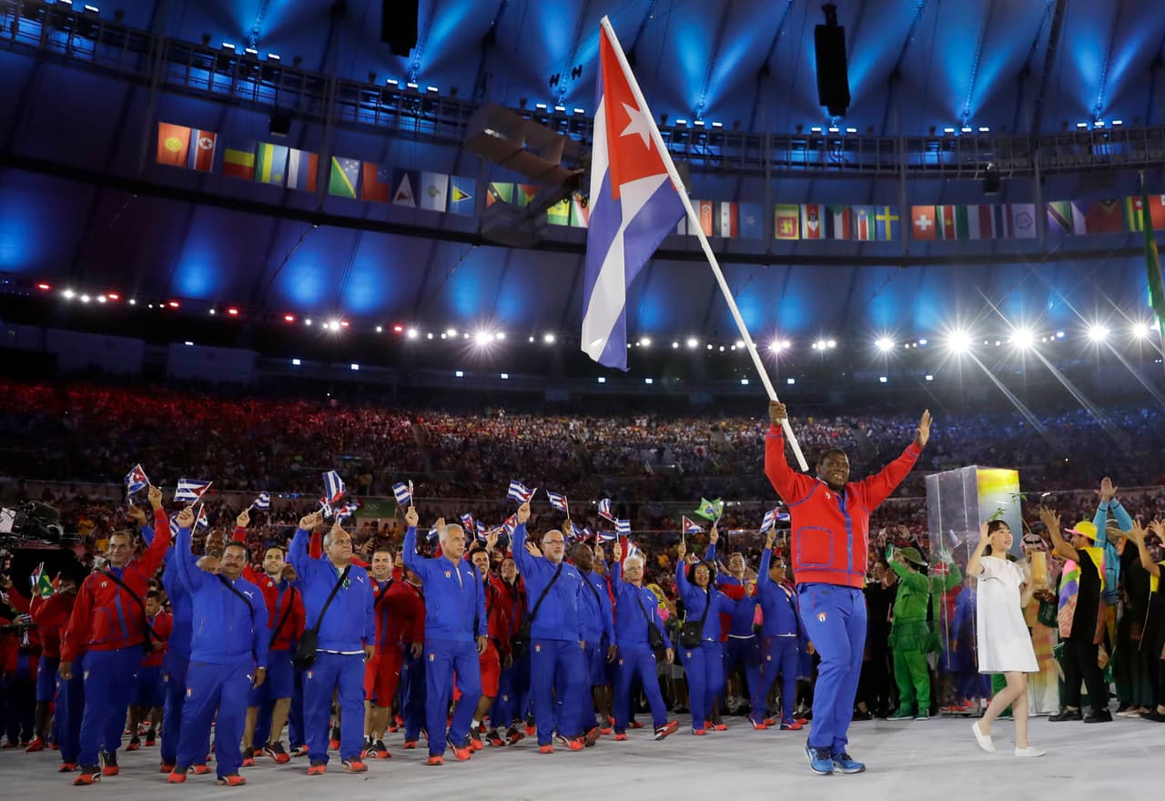 La siempre poderosa Cuba se hizo notar con el luchador Mijaín López al frente.