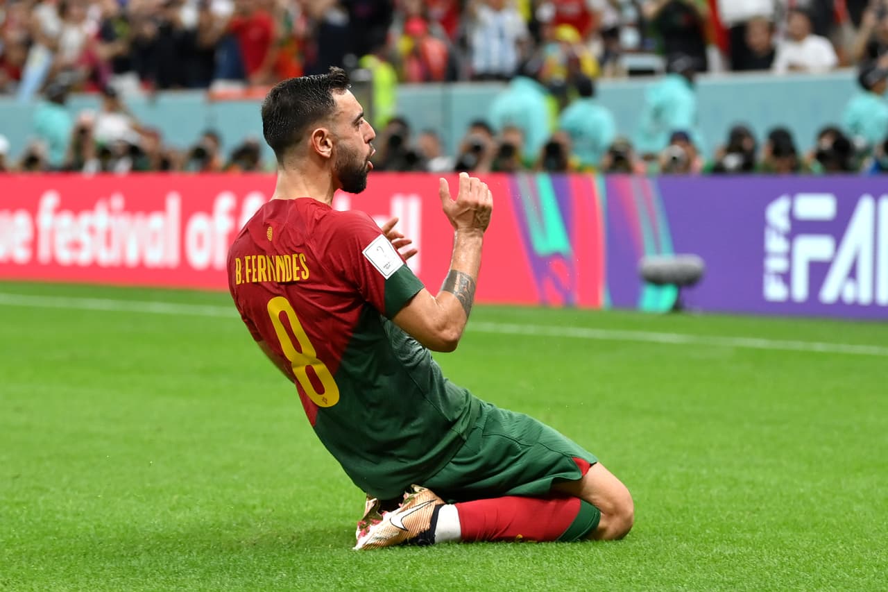 Bruno Fernandes da el triunfo a Portugal ante Uruguay