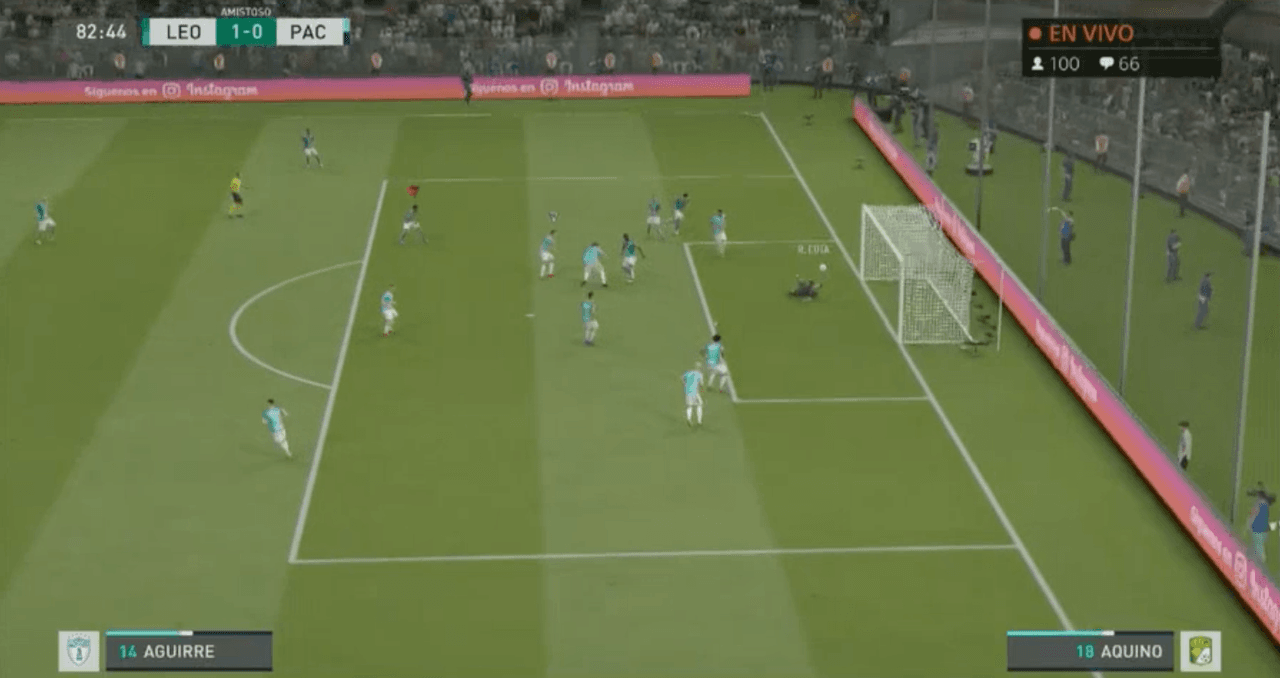 Nicolás Sosa continúa mandando junto a su León en la eLiga MX y ahora victimizaron a los Tuzos de Pachuca de Romario Ibarra.