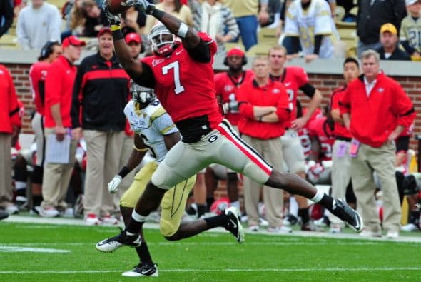 3. Orson Charles - Georgia - Edad 21 años - Estatura 1.91 m (6'3") - Peso 109 kg (241 lb)