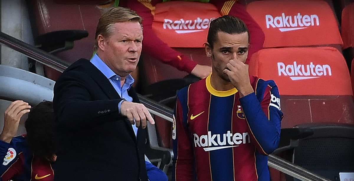 Ronald Koeman y Antoine Griezmann