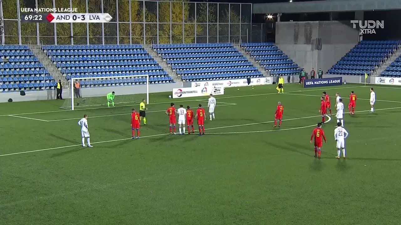 ¡GOOOL! Vladislavs Gutkovskis anota para Letonia.