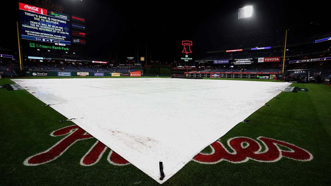 Juego 3 de la Serie Mundial, pospuesto por mal clima en Philadelphia 
