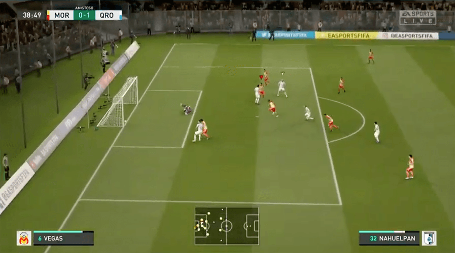 Querétaro goleó a Monarcas Morelia 1-4 con hat-trick de Nahuelpán que estuvo imparable.