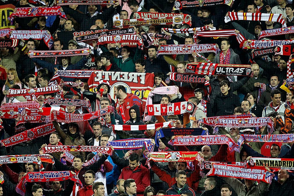 La siempre fiel y sufrida aficion del Atlético.