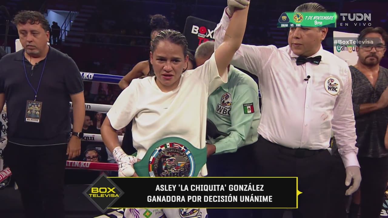Resumen | Explosivo combate de ‘guantes rosas’ Asley González se lleva el triunfo por decisión