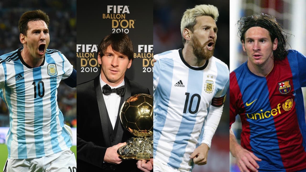 Lionel Messi ha sido un crack que brilla en la cancha, pero que de paso llama la atención por sus cambios de imagen desde 2005, cuando estalló a la fama, hasta ahora.