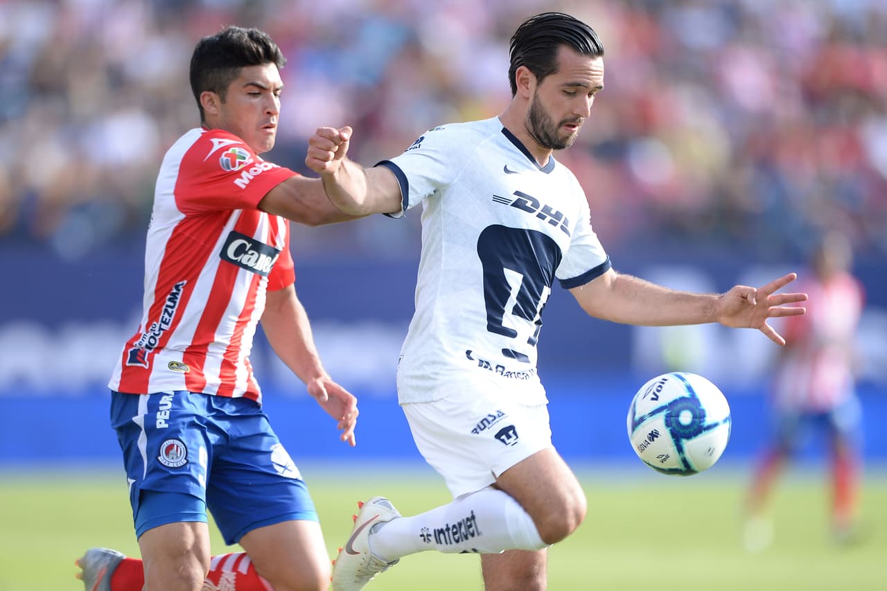 Atlético San Luis debutó en la Liga MX con derrota de 2-0 ante Pumas.