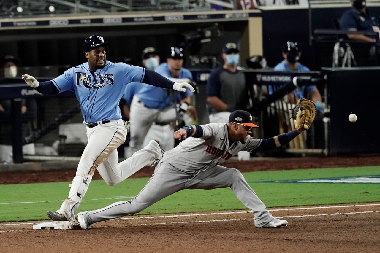 En dos entradas seguidas, los Rays consiguen la voltereta sobre los Astros y aseguran la victoria en el juego 1.