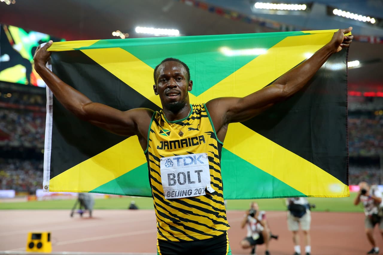 1 Usain Bolt. Jamaica. Score 1356.