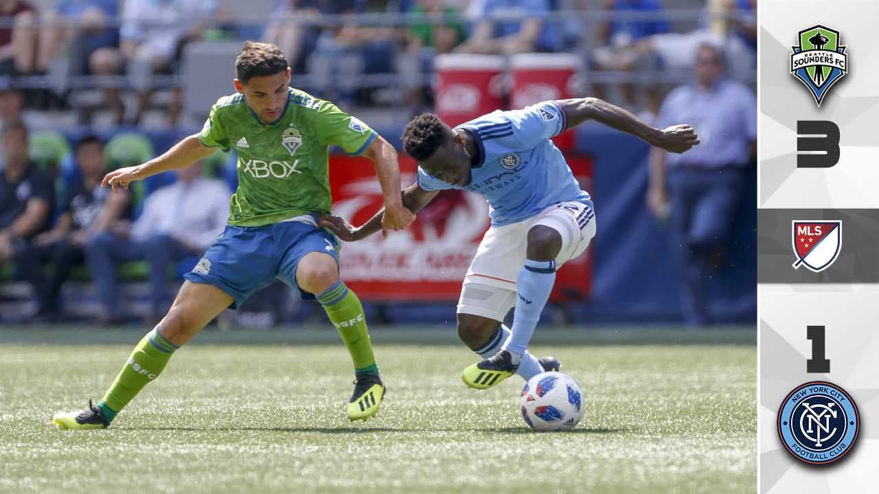 Seattle Sounders frena al NYCFC y alarga su propia racha a seis partidos invictos