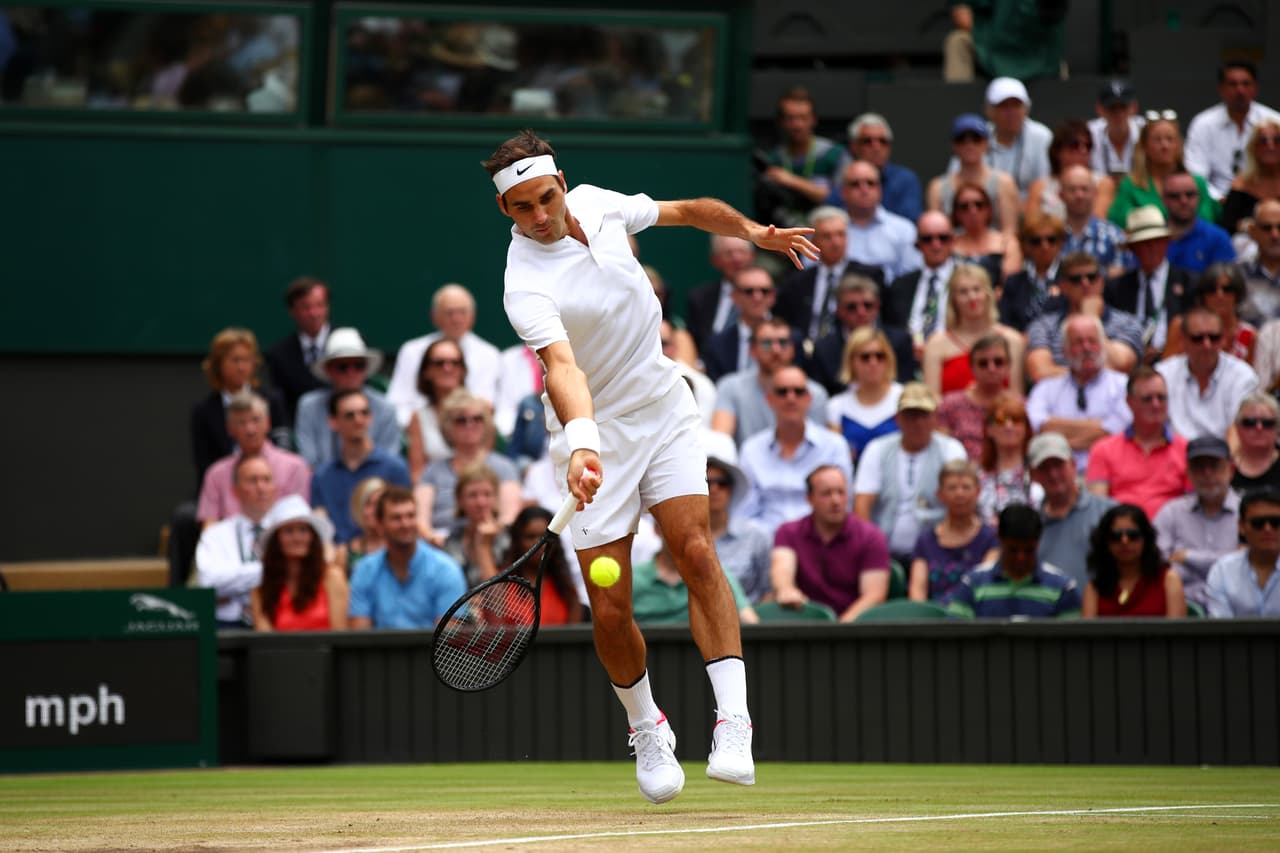 Una hora, 44 minutos y 40 segundos. Una de las finales más breves en la historia de Wimbledon. Así de dominante fue Federer.