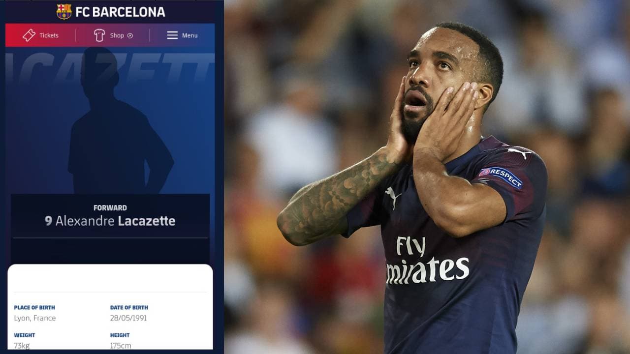 ¿En lugar de Griezmann? El Barcelona ‘anuncia’ por error el fichaje de Lacazette