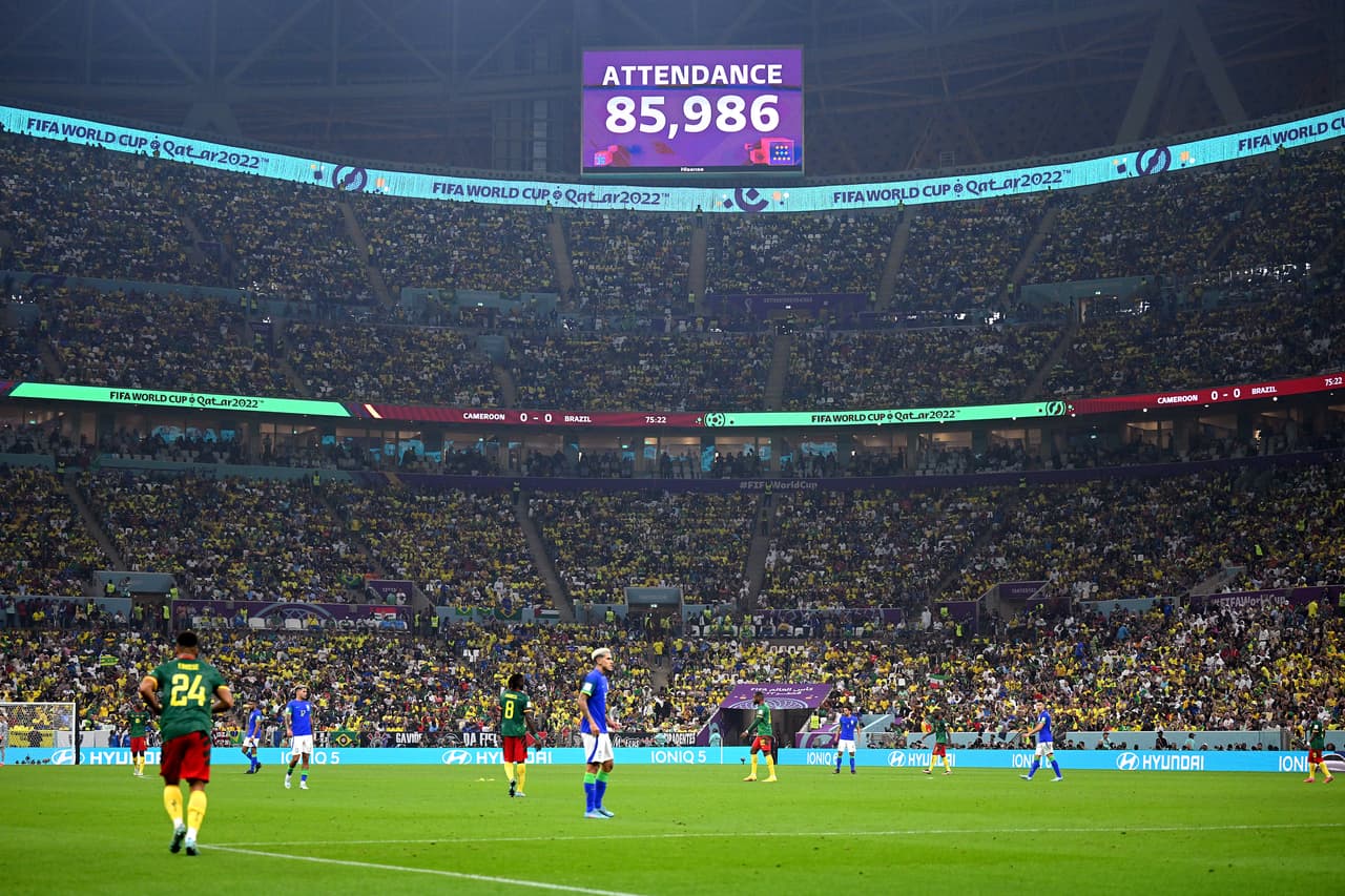 La entrada total fue ligeramente menor a la de México vs Argentina que se jugó ahí, en Lusail Stadium.