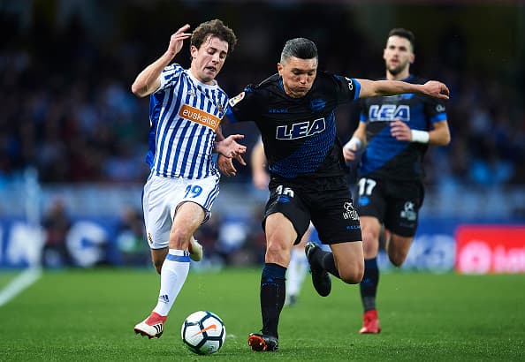 La Real Sociedad se ubica en la posición 12 de la Liga con 33 puntos en 27 encuentros disputados.