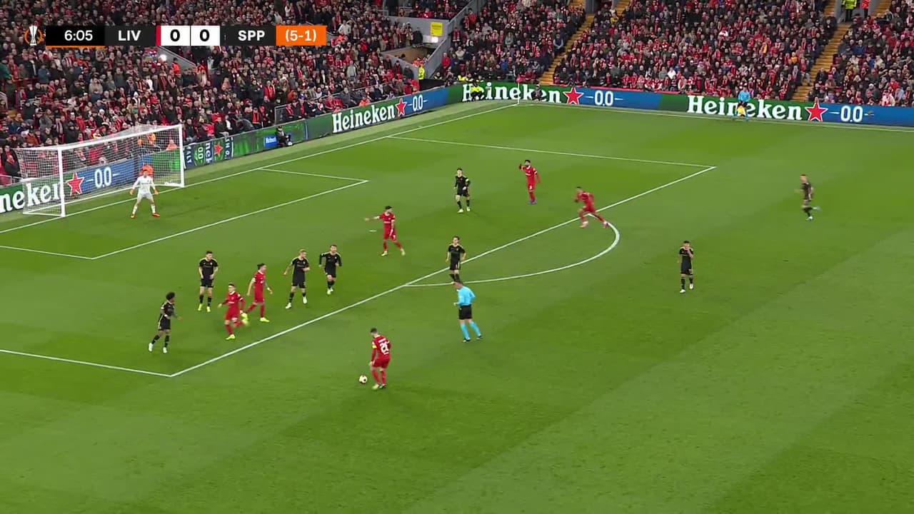 ¡GOL!  anota para Liverpool. Darwin Núñez