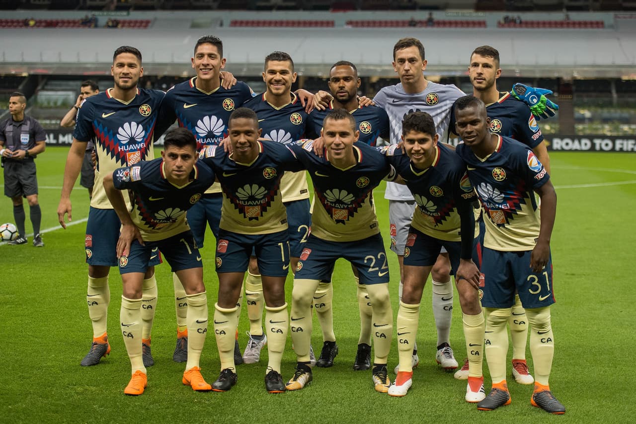 Action photo during the match America (MEX) vs Tauro FC (PAN) corresponding to the first leg of Quarter finals of Scotiabank CONCACAF Champions League 2018 at Azteca Stadium. Foto de accion durante el partido America (MEX) vs Tauro FC (PAN) correspondiente al encuentro de ida de los Cuartos de final de La Liga de Campeones de la CONCACAF Scotiabank 2018 en el Estadio Azteca. En la Foto: America. 06/03/18/MEXSPORT/Javier Ramirez
